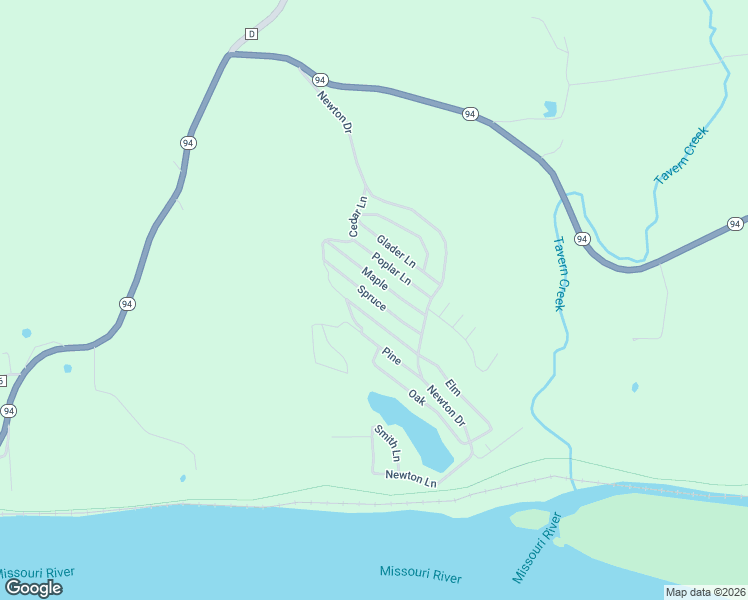 map of restaurants, bars, coffee shops, grocery stores, and more near Spruce in Callaway County