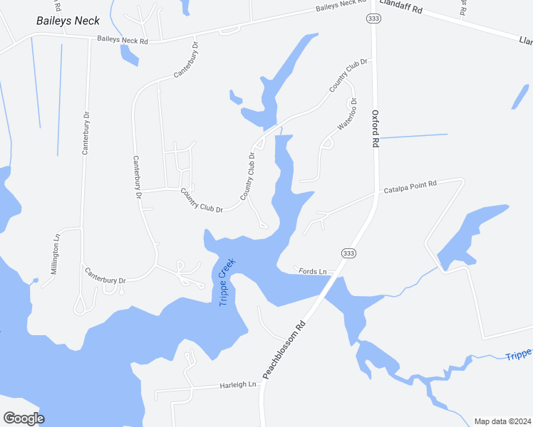 map of restaurants, bars, coffee shops, grocery stores, and more near 6109 Country Club Drive in Easton