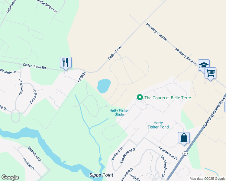 map of restaurants, bars, coffee shops, grocery stores, and more near 22144 Welches Way in Lewes