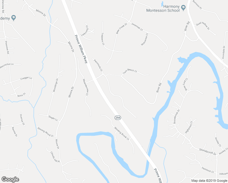 map of restaurants, bars, coffee shops, grocery stores, and more near 10891 Peninsula Court in Manassas