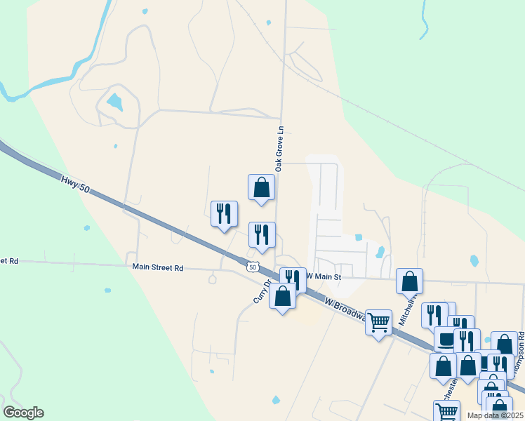 map of restaurants, bars, coffee shops, grocery stores, and more near 4300 Wisconsin Avenue in Sedalia
