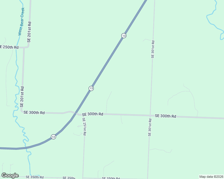 map of restaurants, bars, coffee shops, grocery stores, and more near 265 Southeast 300th Road in Warrensburg