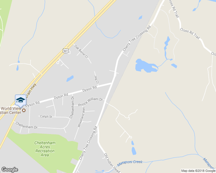 map of restaurants, bars, coffee shops, grocery stores, and more near 12501 Cherry Tree Crossing Road in Brandywine