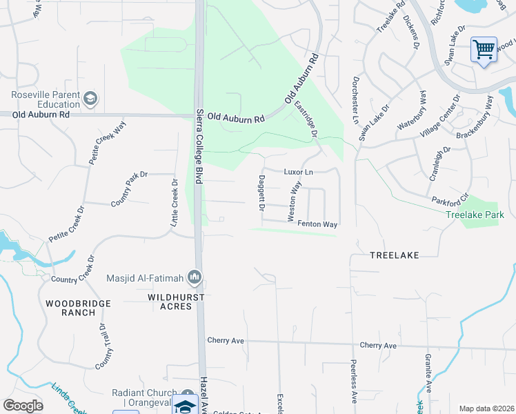 map of restaurants, bars, coffee shops, grocery stores, and more near 3145 Granite Meadows Lane in Granite Bay