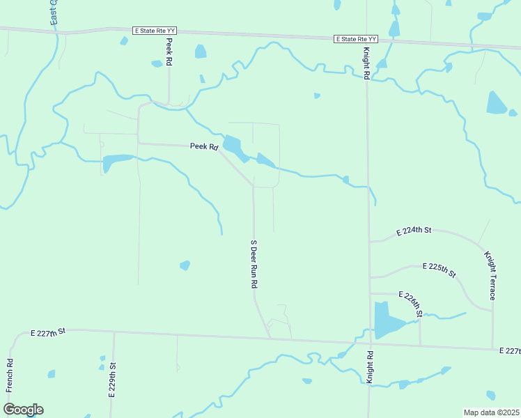 map of restaurants, bars, coffee shops, grocery stores, and more near 22311 South Deer Run Road in Peculiar