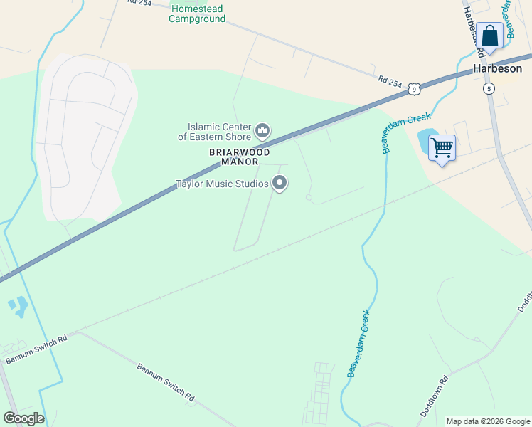 map of restaurants, bars, coffee shops, grocery stores, and more near 19627 Buck Run in Georgetown