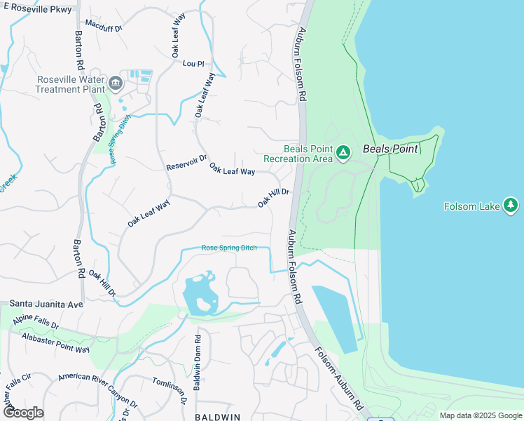 map of restaurants, bars, coffee shops, grocery stores, and more near 9920 Willey Court in Granite Bay