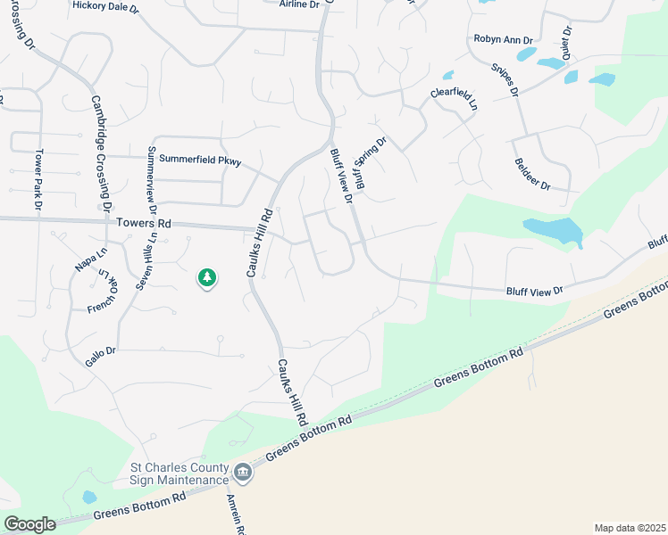 map of restaurants, bars, coffee shops, grocery stores, and more near 662 Bluff Manor Circle in Saint Charles
