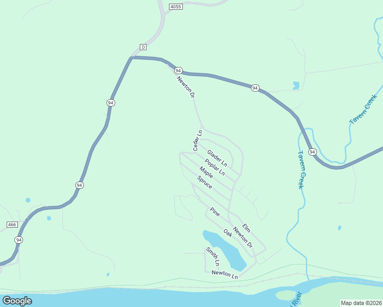 map of restaurants, bars, coffee shops, grocery stores, and more near Cedar Lane in Callaway County