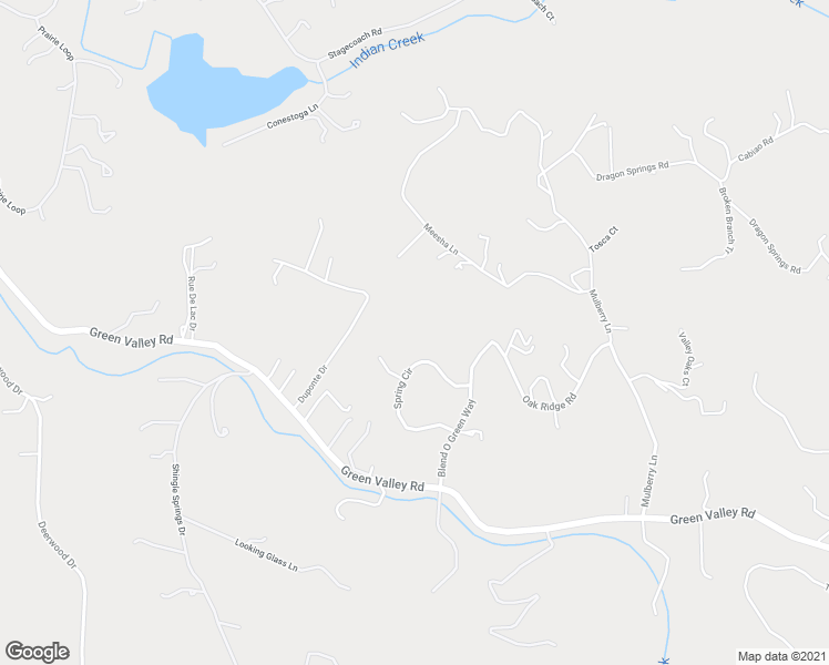 map of restaurants, bars, coffee shops, grocery stores, and more near 5401 Spring Circle in Placerville