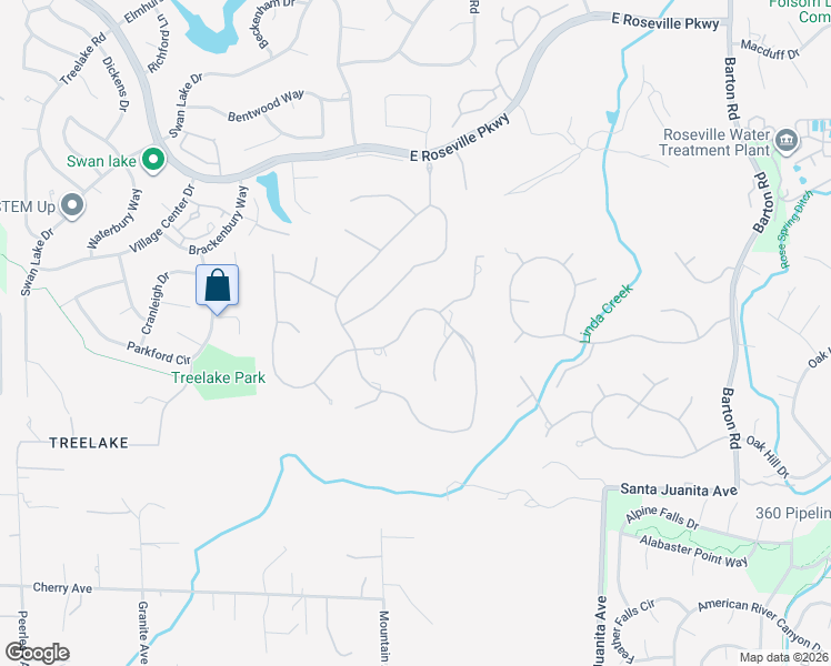 map of restaurants, bars, coffee shops, grocery stores, and more near 9937 Wexford Circle in Granite Bay