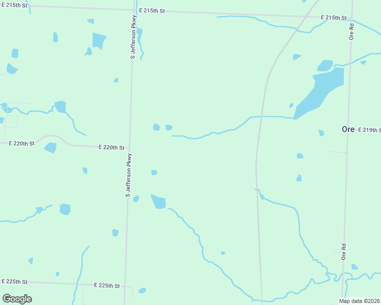 map of restaurants, bars, coffee shops, grocery stores, and more near 22001 South Jefferson Parkway in Harrisonville