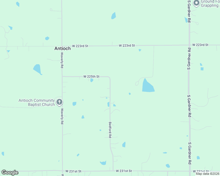 map of restaurants, bars, coffee shops, grocery stores, and more near 21035 West 225th Street in Spring Hill