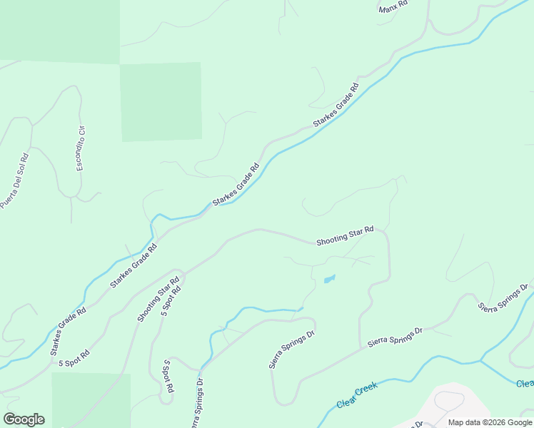 map of restaurants, bars, coffee shops, grocery stores, and more near 5271 Shooting Star Road in Pollock Pines