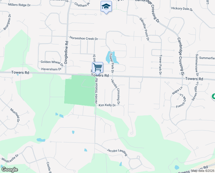 map of restaurants, bars, coffee shops, grocery stores, and more near 564 Leslie Mitch Court in Saint Charles