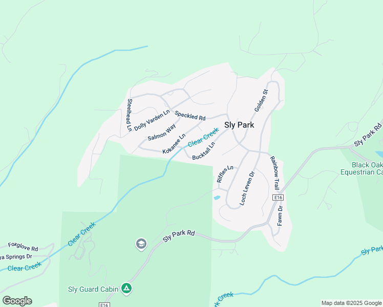 map of restaurants, bars, coffee shops, grocery stores, and more near 6153 Bucktail Lane in Pollock Pines