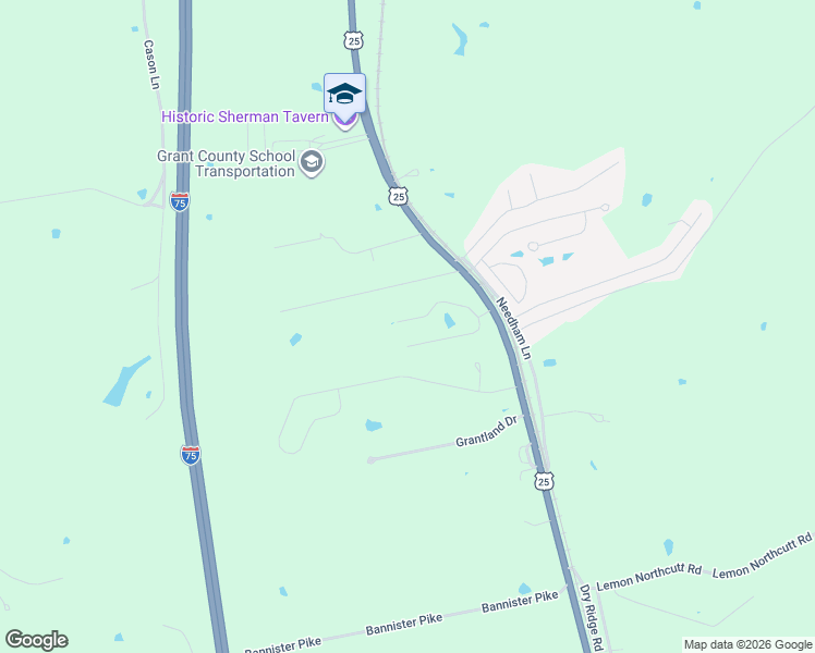 map of restaurants, bars, coffee shops, grocery stores, and more near 126 Summerfield Drive in Dry Ridge