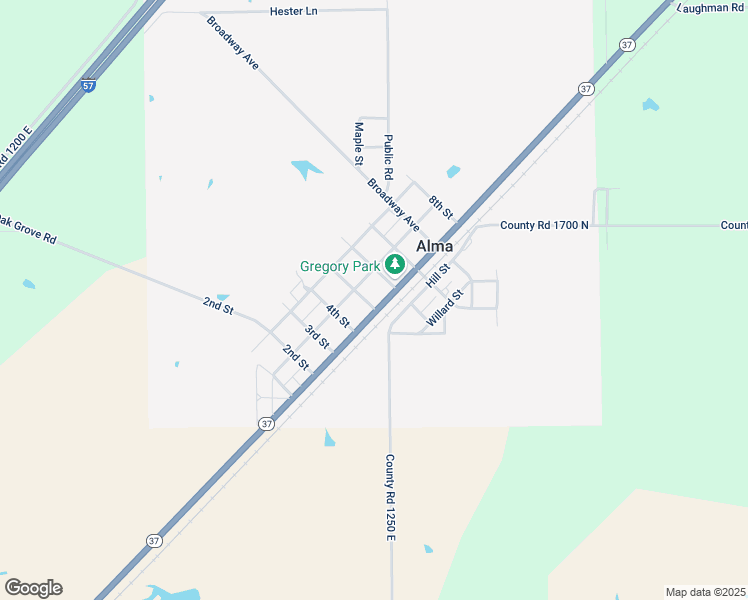 map of restaurants, bars, coffee shops, grocery stores, and more near 499-6731 Broadway Avenue in Alma