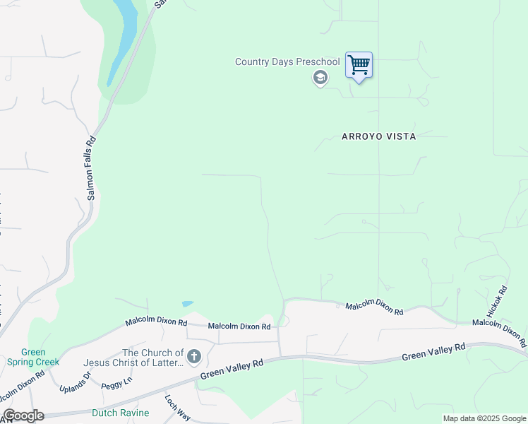 map of restaurants, bars, coffee shops, grocery stores, and more near 1465 Malcolm Dixon Road in El Dorado Hills