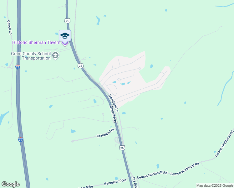 map of restaurants, bars, coffee shops, grocery stores, and more near 21 Jillian Drive in Dry Ridge