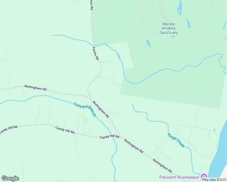 map of restaurants, bars, coffee shops, grocery stores, and more near 12210 Fenno Road in Upper Marlboro