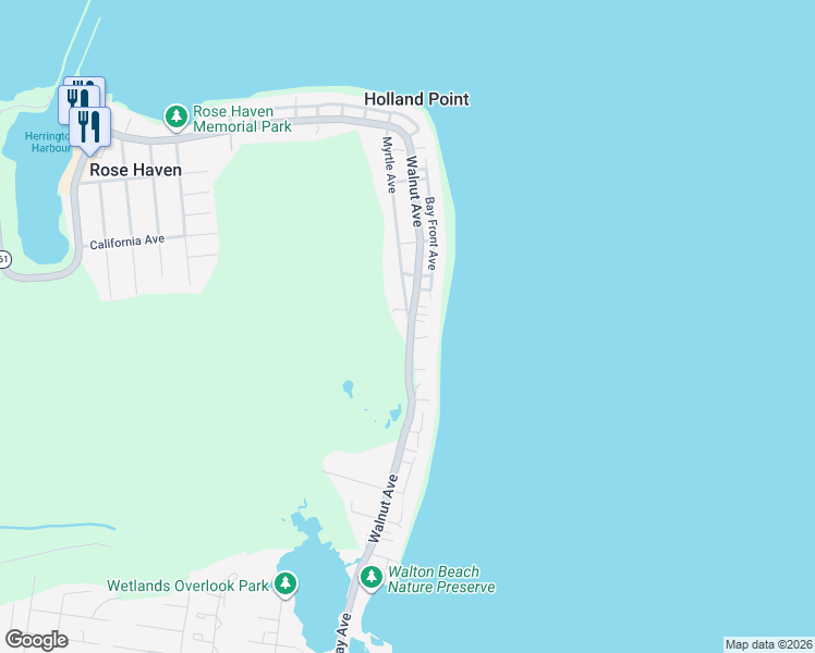 map of restaurants, bars, coffee shops, grocery stores, and more near 7098 Myrtle Avenue in North Beach