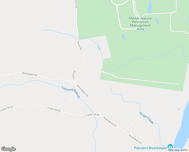 map of restaurants, bars, coffee shops, grocery stores, and more near 12210 Fenno Road in Upper Marlboro