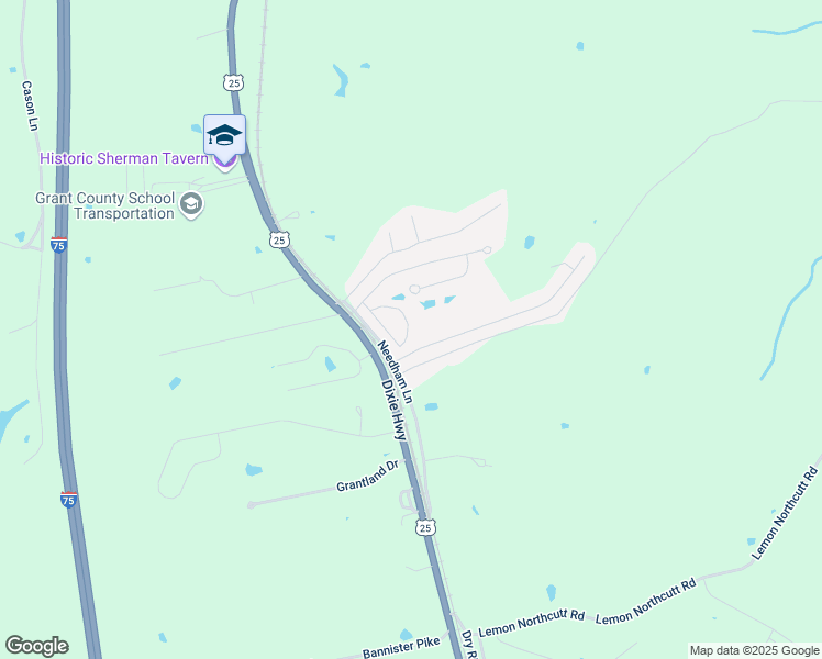 map of restaurants, bars, coffee shops, grocery stores, and more near 21 Jillian Drive in Dry Ridge