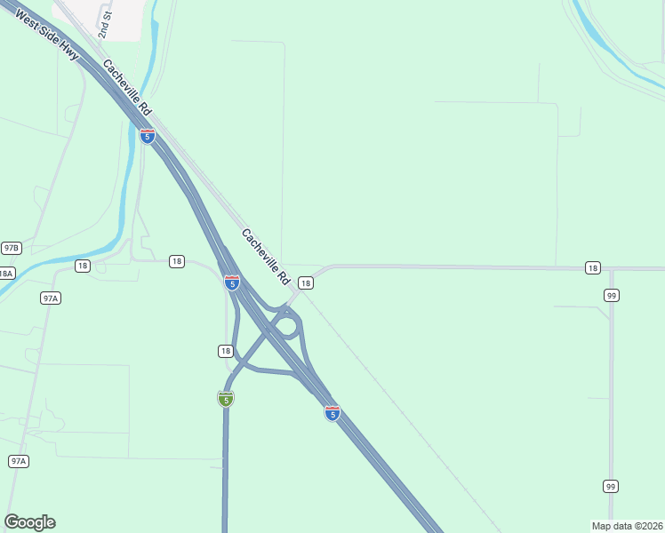 map of restaurants, bars, coffee shops, grocery stores, and more near 38150 County Road 18 in Woodland