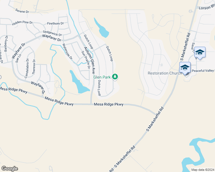 map of restaurants, bars, coffee shops, grocery stores, and more near 7657 Bonterra Lane in Colorado Springs