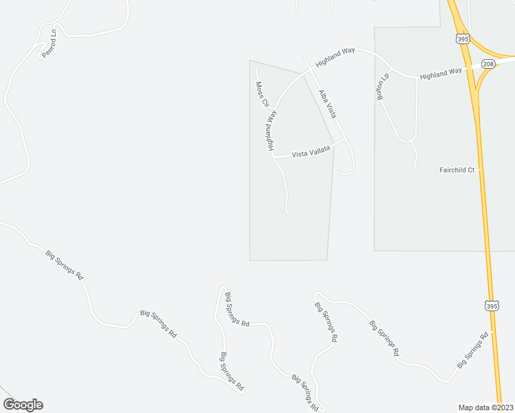 map of restaurants, bars, coffee shops, grocery stores, and more near 3232 Highland Way in Gardnerville