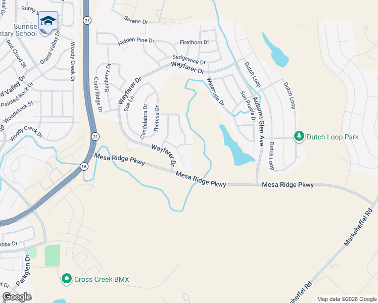map of restaurants, bars, coffee shops, grocery stores, and more near 7575 Sailwind Drive in Colorado Springs