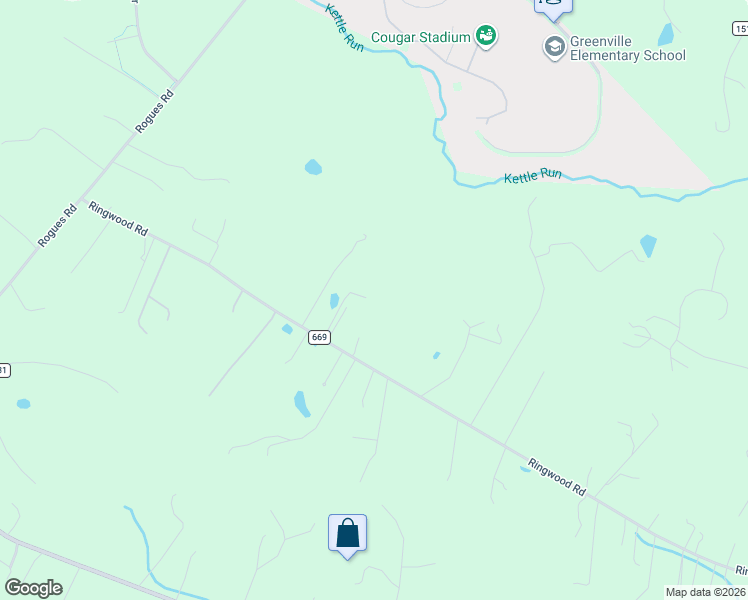 map of restaurants, bars, coffee shops, grocery stores, and more near 4310 Ringwood Road in Nokesville