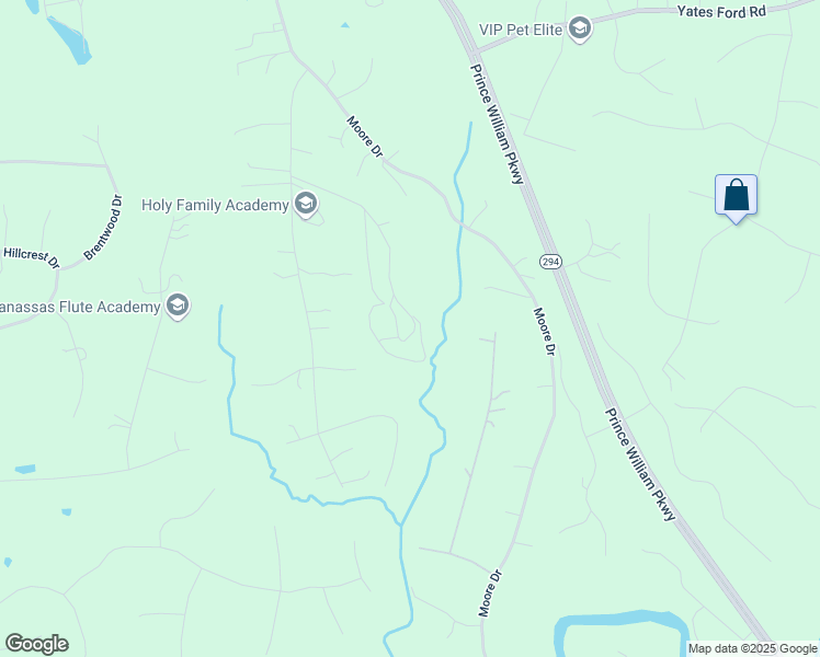 map of restaurants, bars, coffee shops, grocery stores, and more near 10528 Pineview Road in Manassas