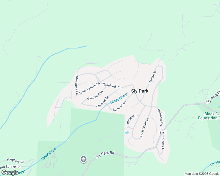 map of restaurants, bars, coffee shops, grocery stores, and more near 6194 Speckled Road in Pollock Pines