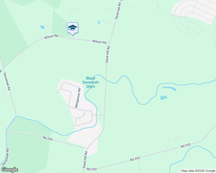 map of restaurants, bars, coffee shops, grocery stores, and more near 18881 Sand Hill Road in Georgetown