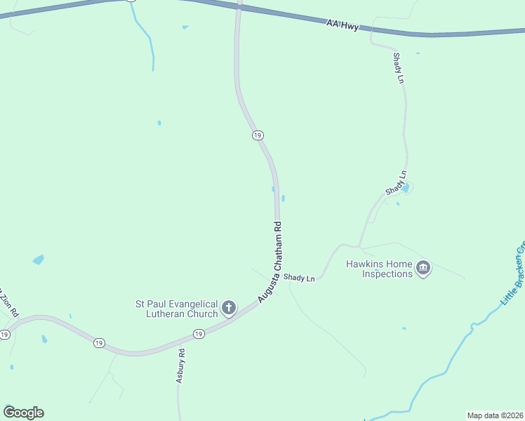 map of restaurants, bars, coffee shops, grocery stores, and more near 612 Augusta Chatham Road in Augusta