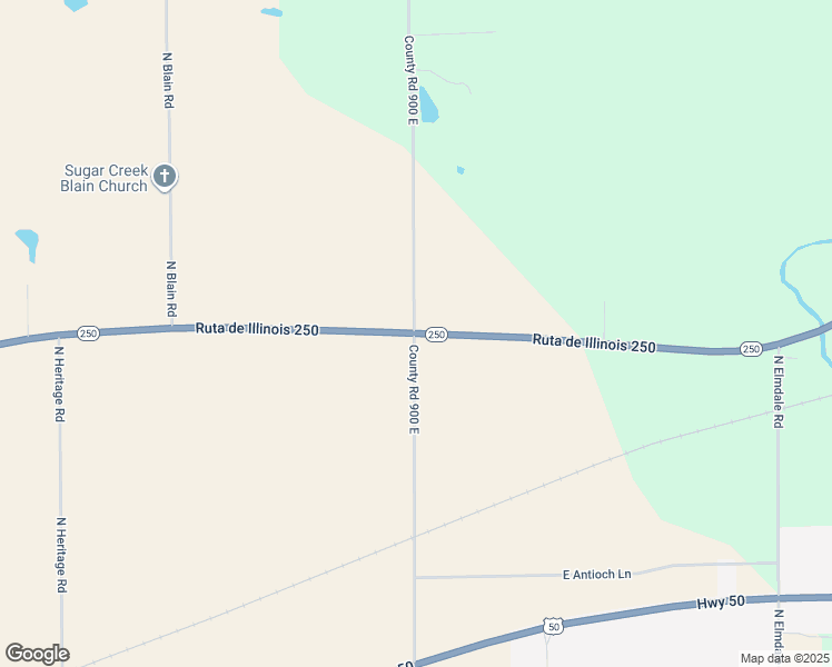 map of restaurants, bars, coffee shops, grocery stores, and more near 3601 Illinois 250 in Olney