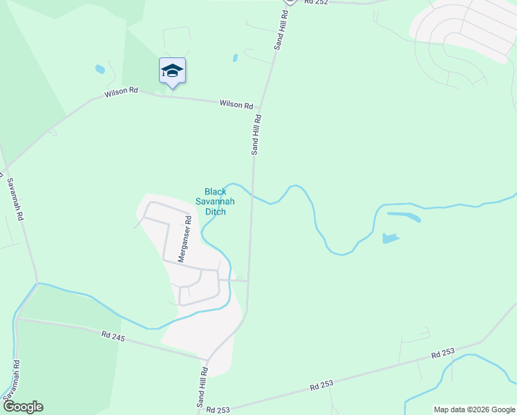 map of restaurants, bars, coffee shops, grocery stores, and more near 18881 Sand Hill Road in Georgetown