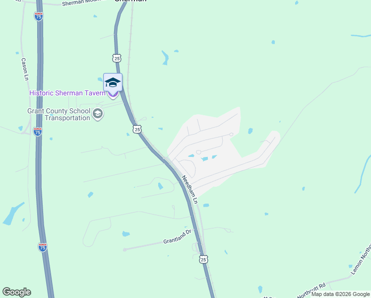 map of restaurants, bars, coffee shops, grocery stores, and more near 3 Jillian Drive in Dry Ridge