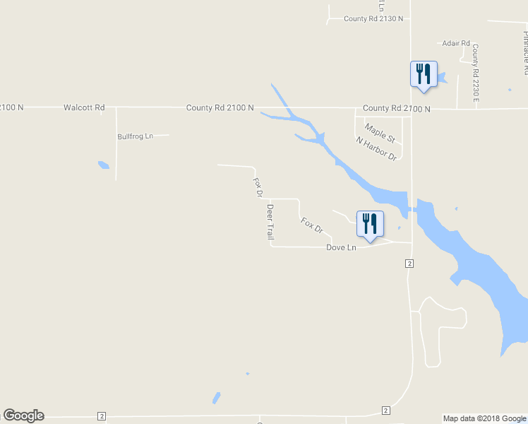 map of restaurants, bars, coffee shops, grocery stores, and more near 21525 Deer Trail in Carlyle