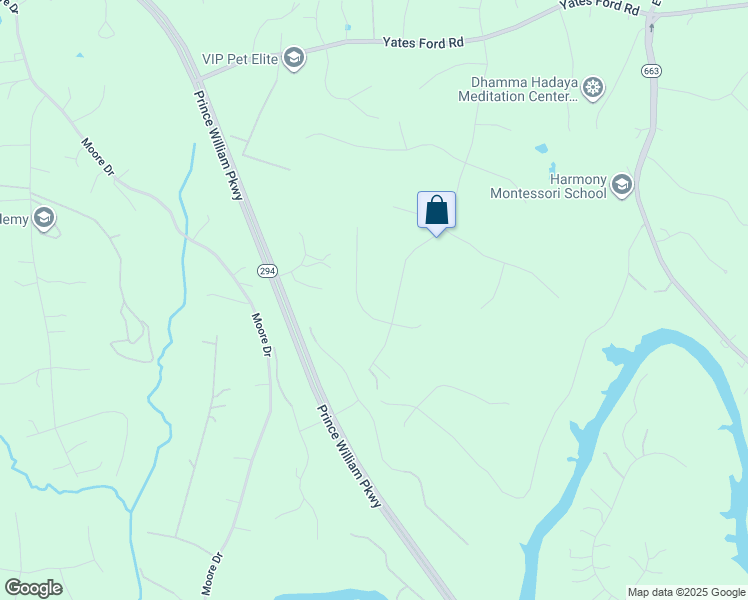 map of restaurants, bars, coffee shops, grocery stores, and more near 7002 Trappers Court in Manassas