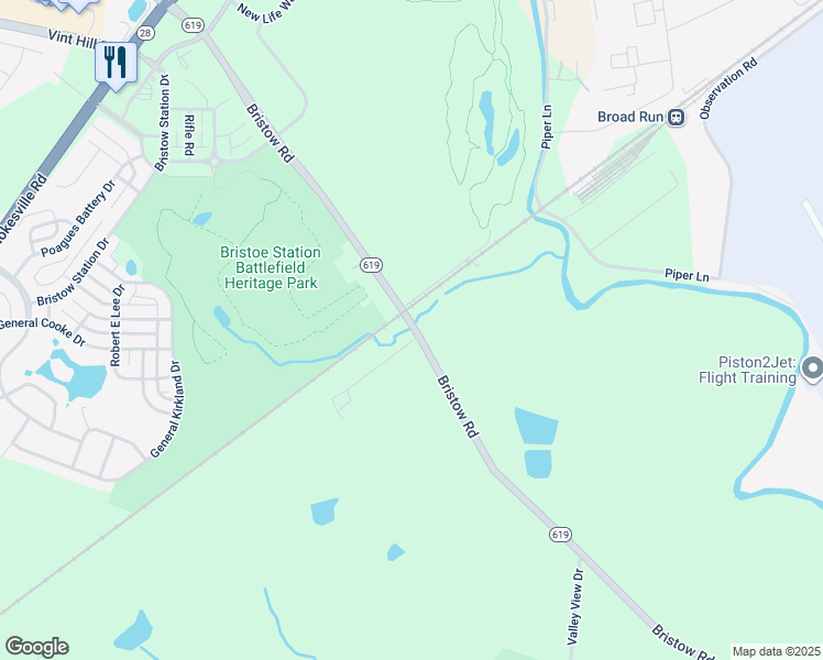 map of restaurants, bars, coffee shops, grocery stores, and more near 11680 Camp Jones Court in Linton Hall