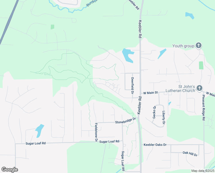 map of restaurants, bars, coffee shops, grocery stores, and more near 7627 Stonebridge Golf Drive in Maryville