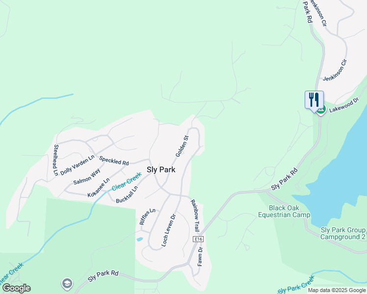 map of restaurants, bars, coffee shops, grocery stores, and more near 4931 Golden Court in Pollock Pines