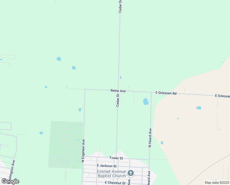 map of restaurants, bars, coffee shops, grocery stores, and more near 1517 Cedar Drive in Sedalia