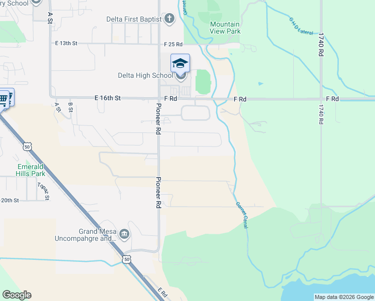 map of restaurants, bars, coffee shops, grocery stores, and more near in Delta