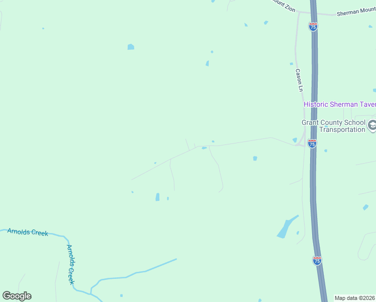 map of restaurants, bars, coffee shops, grocery stores, and more near 1190 Cason Lane in Dry Ridge