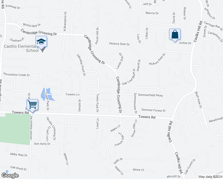map of restaurants, bars, coffee shops, grocery stores, and more near 973 Aldershot Court in Saint Charles