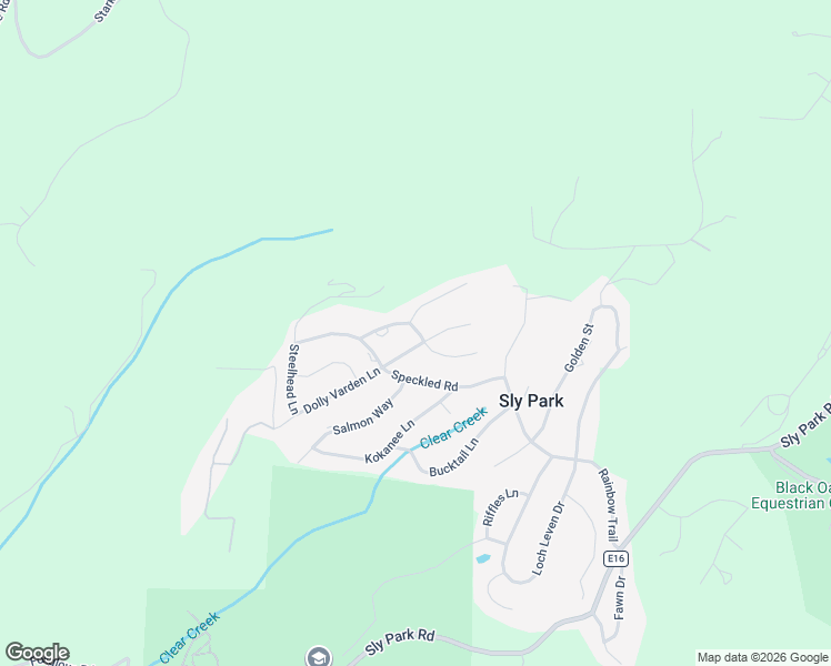 map of restaurants, bars, coffee shops, grocery stores, and more near 6172 Shad Way in Pollock Pines